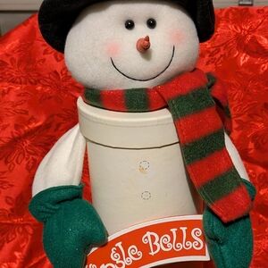 Festive Snowman Holiday Decor with Red and Green Accents. $50 for All.
